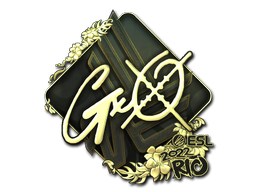 Наклейка | gxx- (золотая) | Рио-2022