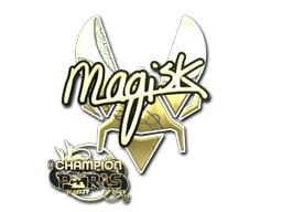 Наклейка | Magisk (золотая, чемпион) | Париж-2023