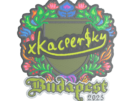 Наклейка | xKacpersky (вышитая) | Будапешт-2025