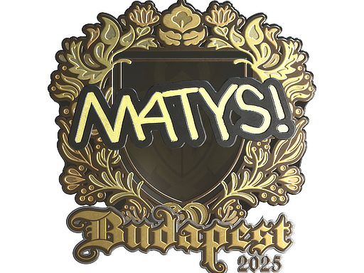Наклейка | MATYS (золотая) | Будапешт-2025