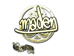 Наклейка | maden (золотая) | Париж-2023