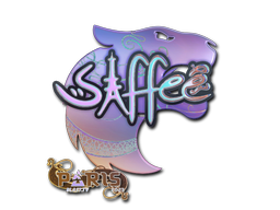Наклейка | saffee (голографическая) | Париж-2023