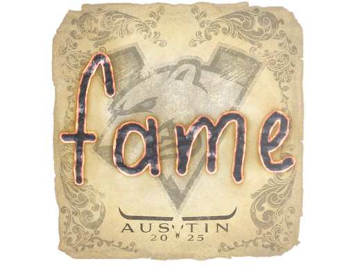 Sticker | fame | Austin 2025