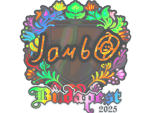 Наклейка | jambo (голографическая) | Будапешт-2025