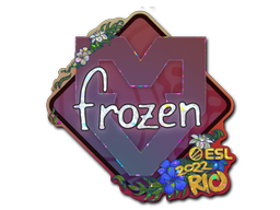 Наклейка | frozen (с блёстками) | Рио-2022