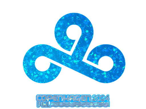 Наклейка | Cloud9 (с блёстками) | Копенгаген-2024