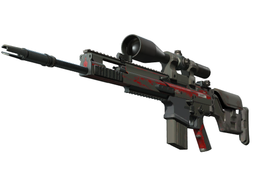 SCAR-20 | Crimson Web (Закаленное в боях)