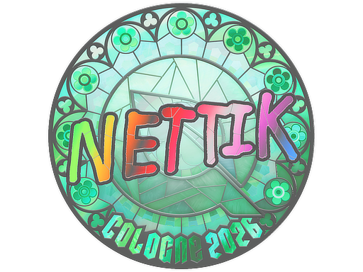 Наклейка | nettik (голографическая) | Кёльн-2026
