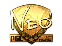 Наклейка | NEO (золотая) | Краков-2017