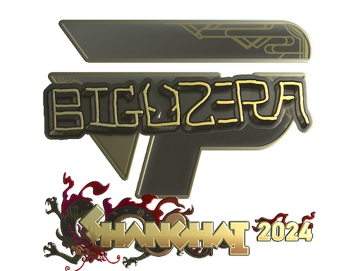 Sticker | biguzera (Gold) | Shanghai 2024