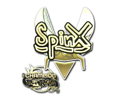 Наклейка | Spinx (золотая, чемпион) | Париж-2023