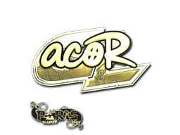 Наклейка | acoR (золотая) | Париж-2023