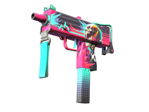 StatTrak™ MAC-10 | Neon Rider (После полевых испытаний)