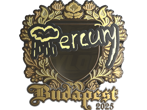 Наклейка | Mercury (золотая) | Будапешт-2025