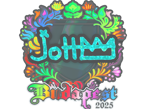 Наклейка | jottAAA (голографическая) | Будапешт-2025