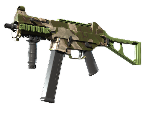 UMP-45 | Green Swirl (Немного поношенное)
