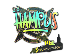 Наклейка | hampus (голографическая) | Стокгольм-2021