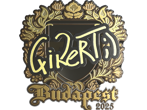 Наклейка | qikert (золотая) | Будапешт-2025