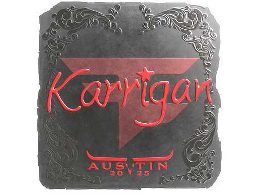 Наклейка | karrigan (металлическая) | Остин-2025