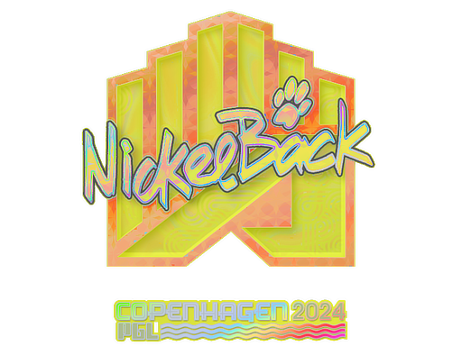 Наклейка | NickelBack (голографическая) | Копенгаген-2024