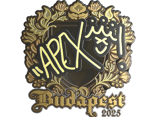 Наклейка | apEX (золотая) | Будапешт-2025