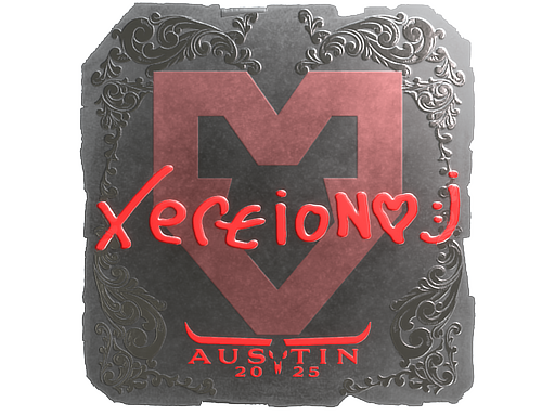 Наклейка | xertioN (металлическая) | Остин-2025