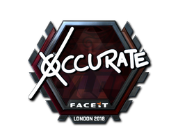 Наклейка | xccurate (металлическая) | Лондон-2018