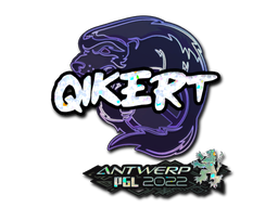 Наклейка | qikert (с блёстками) | Антверпен-2022