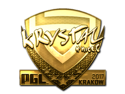 Наклейка | kRYSTAL (золотая) | Краков-2017