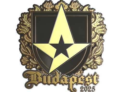 Наклейка | Astralis (золотая) | Будапешт-2025
