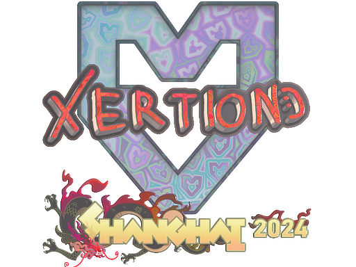 Наклейка | xertioN (голографическая) | Шанхай-2024