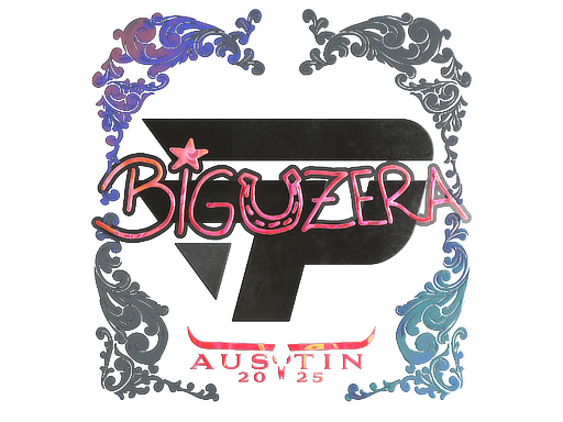 Наклейка | biguzera (голографическая) | Остин-2025
