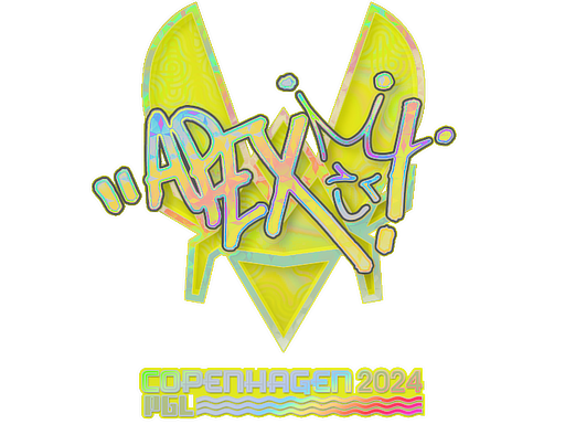 Наклейка | apEX (голографическая) | Копенгаген-2024