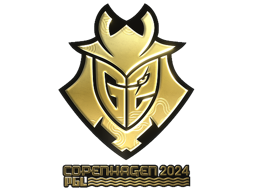 Наклейка | G2 Esports (золотая) | Копенгаген-2024