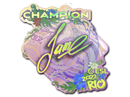 Наклейка | Jame (голографическая, чемпион) | Рио-2022