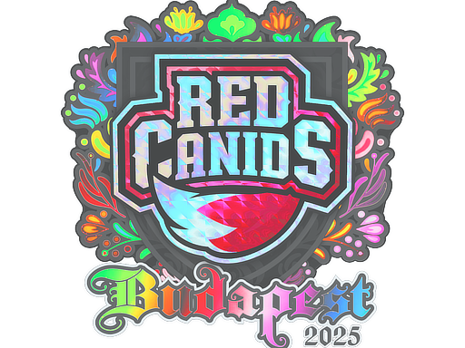 Наклейка | RED Canids (голографическая) | Будапешт-2025