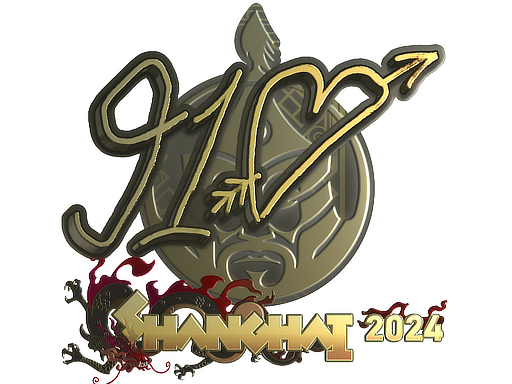 Sticker | 910 (Gold) | Shanghai 2024