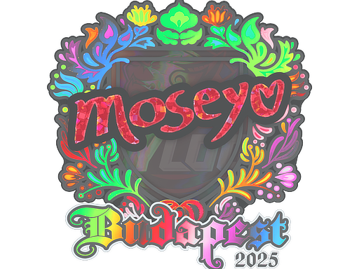 Наклейка | Moseyuh (голографическая) | Будапешт-2025