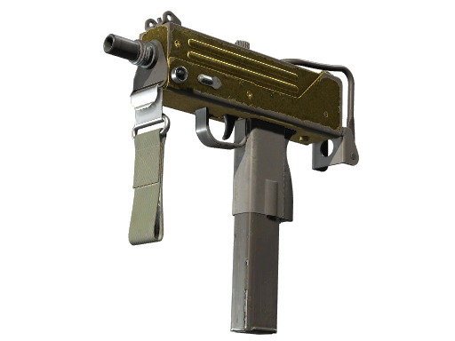 Souvenir MAC-10 | Gold Brick (Закаленное в боях)
