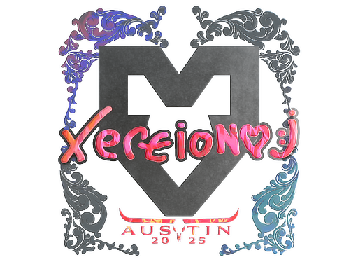 Наклейка | xertioN (голографическая) | Остин-2025