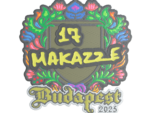 Наклейка | makazze (вышитая) | Будапешт-2025