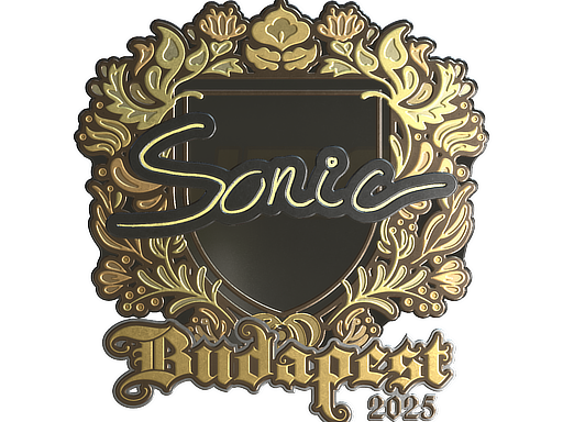 Наклейка | Sonic (золотая) | Будапешт-2025
