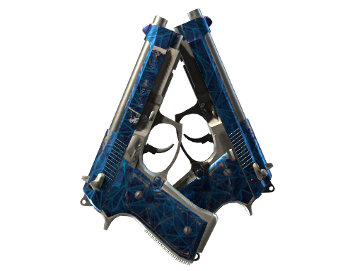 Dual Berettas | Cobalt Quartz (После полевых испытаний)